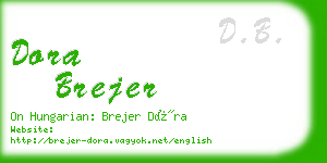 dora brejer business card